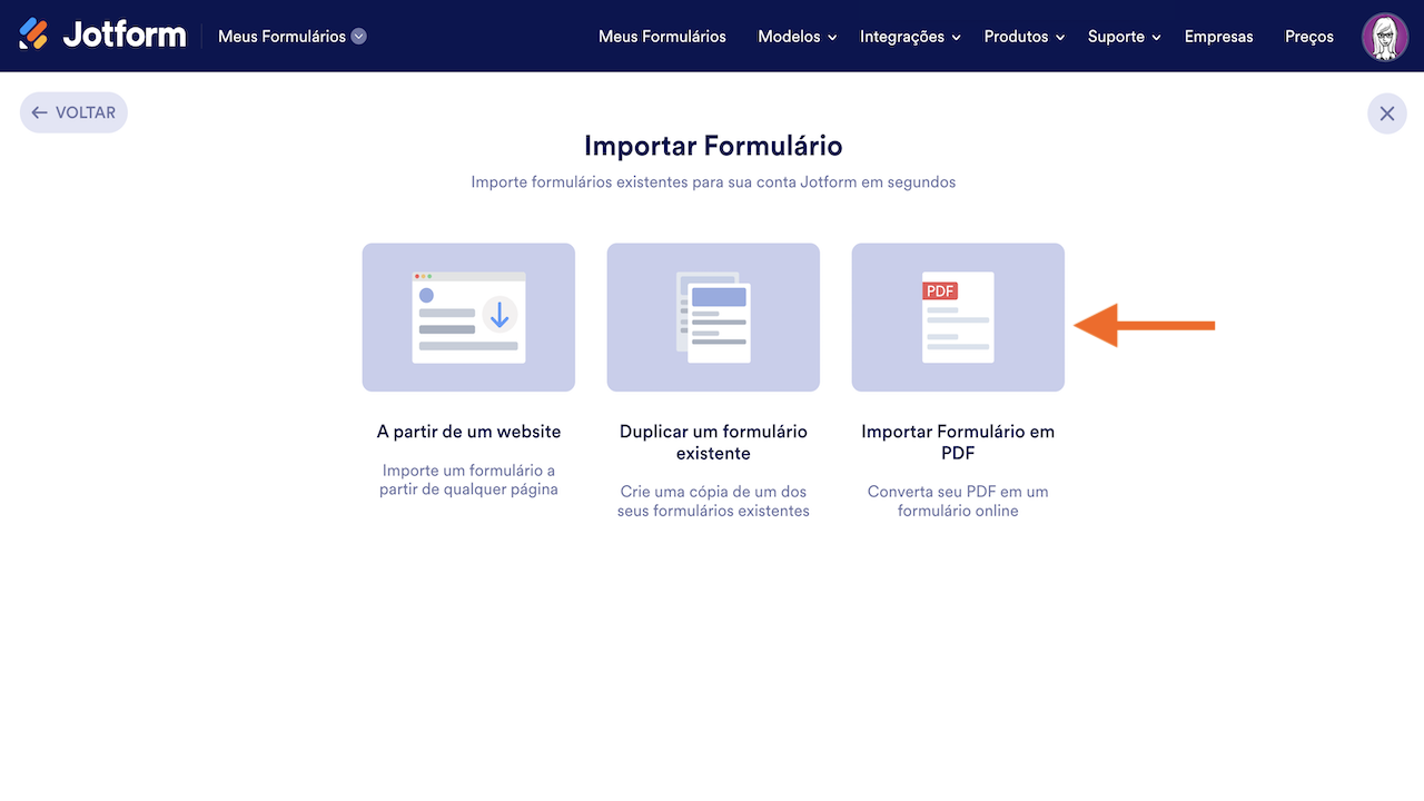 Meus Formulários - Criar Formulário em PDF