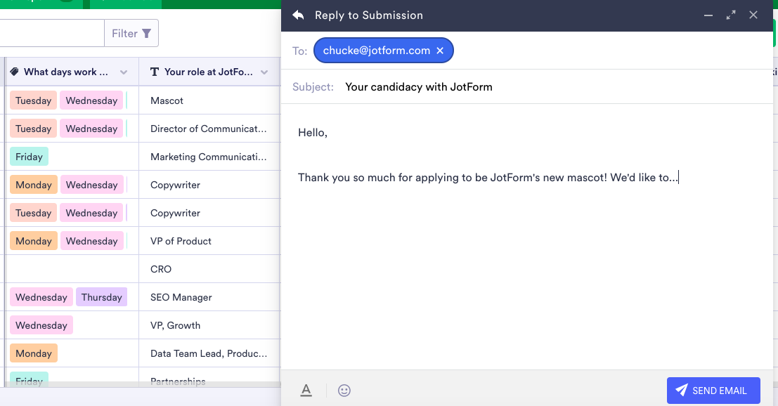 Supercharge your hiring using Jotform Tables Image-4