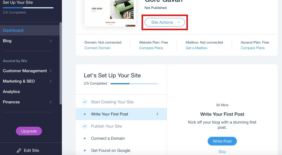 How to unpublish a Wix site in 4 simple steps Image-6