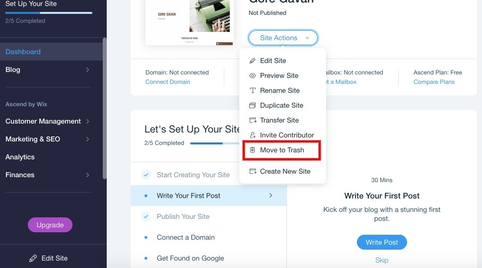 How to unpublish a Wix site in 4 simple steps Image-7