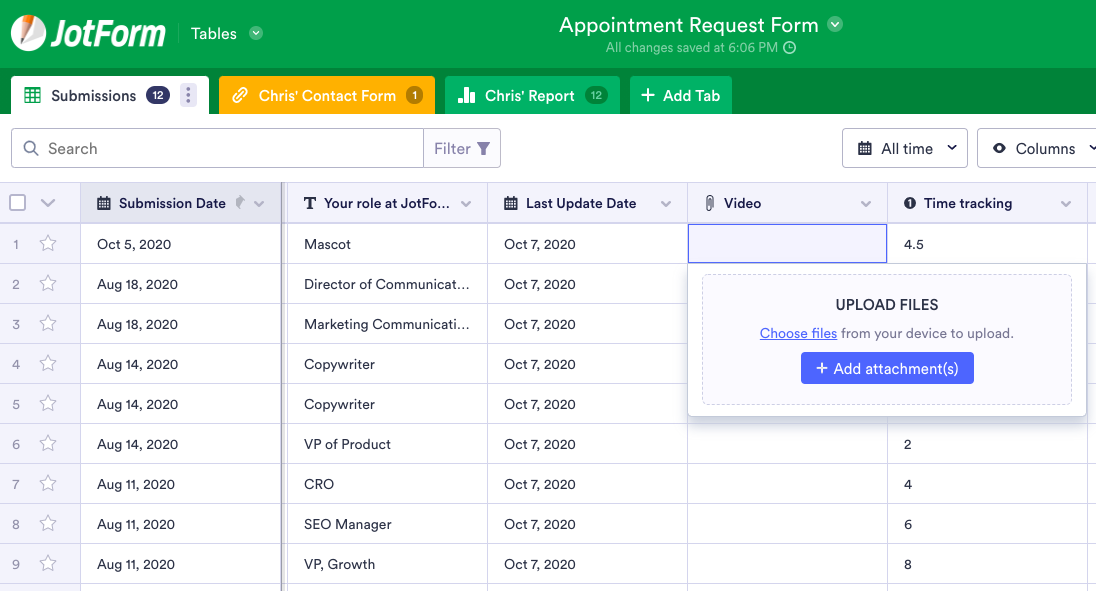 How to use Jotform Tables to manage projects Image-2