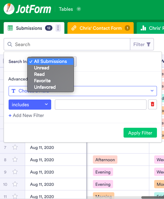 How to use Jotform Tables to manage projects Image-4