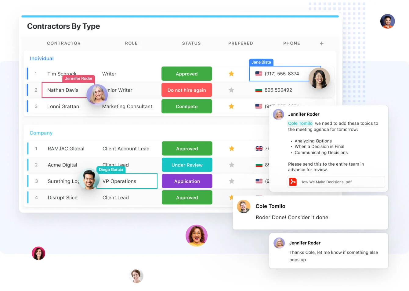 User Interface of SmartSuite