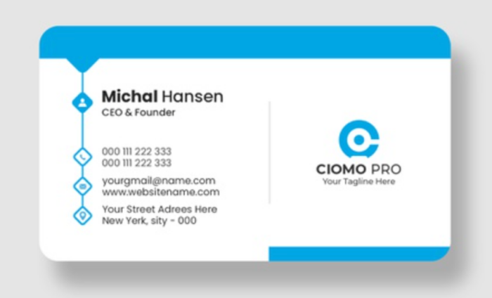 Blue Business Card PSD