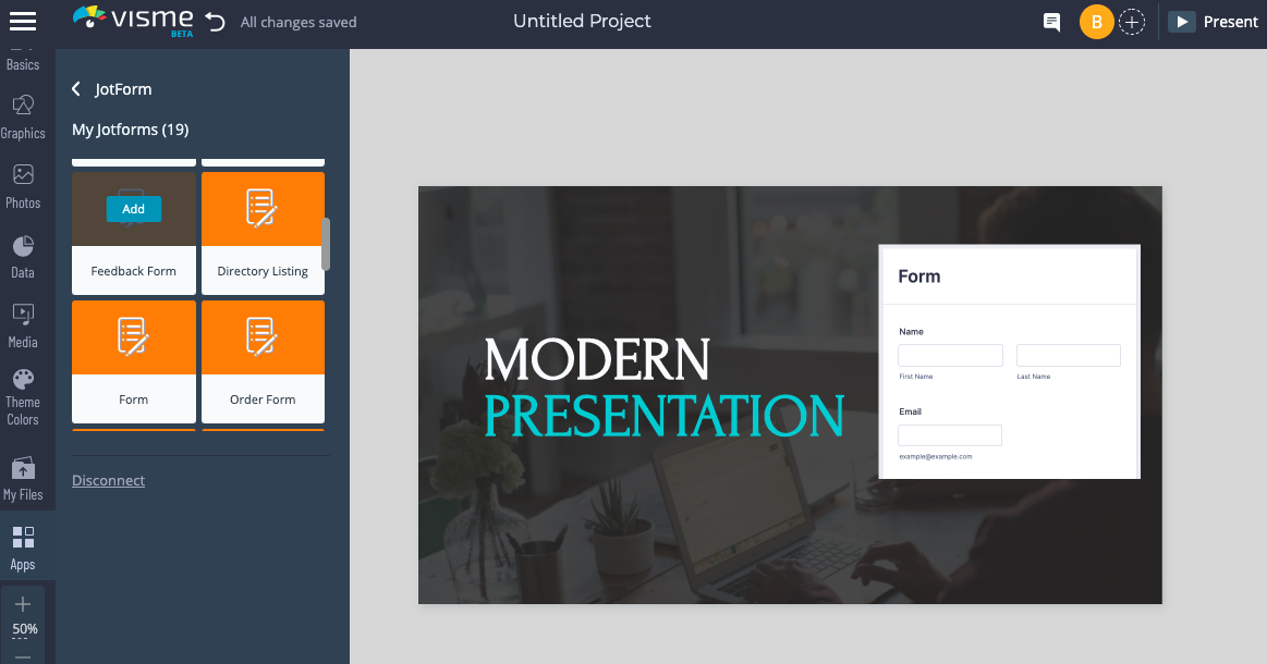 Jazz up your presentations with our Visme integration Image-2