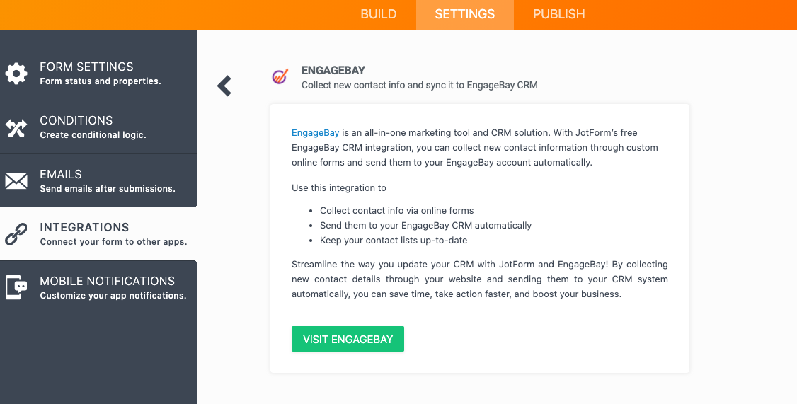 A new Jotform-EngageBay integration to automate your workflow Image-2