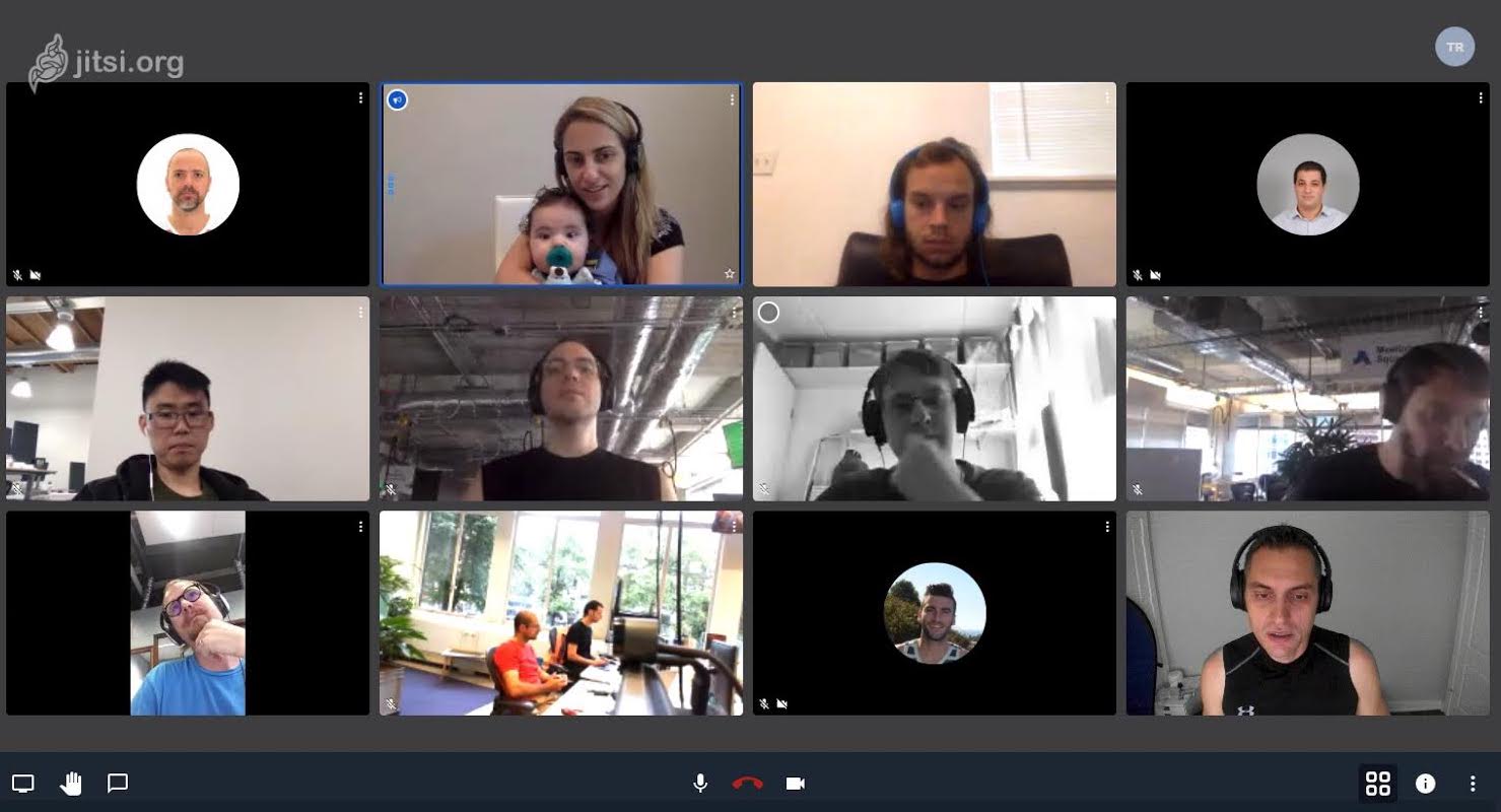 Interface utilisateur de Jitsi Meet