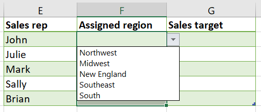 How to create a dropdown in Excel Image-1