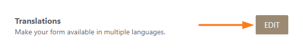 Clicking on the Edit Button Next to Translations Section