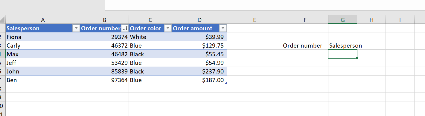 How to use lookup in Excel (and Jotform Tables) Image-1