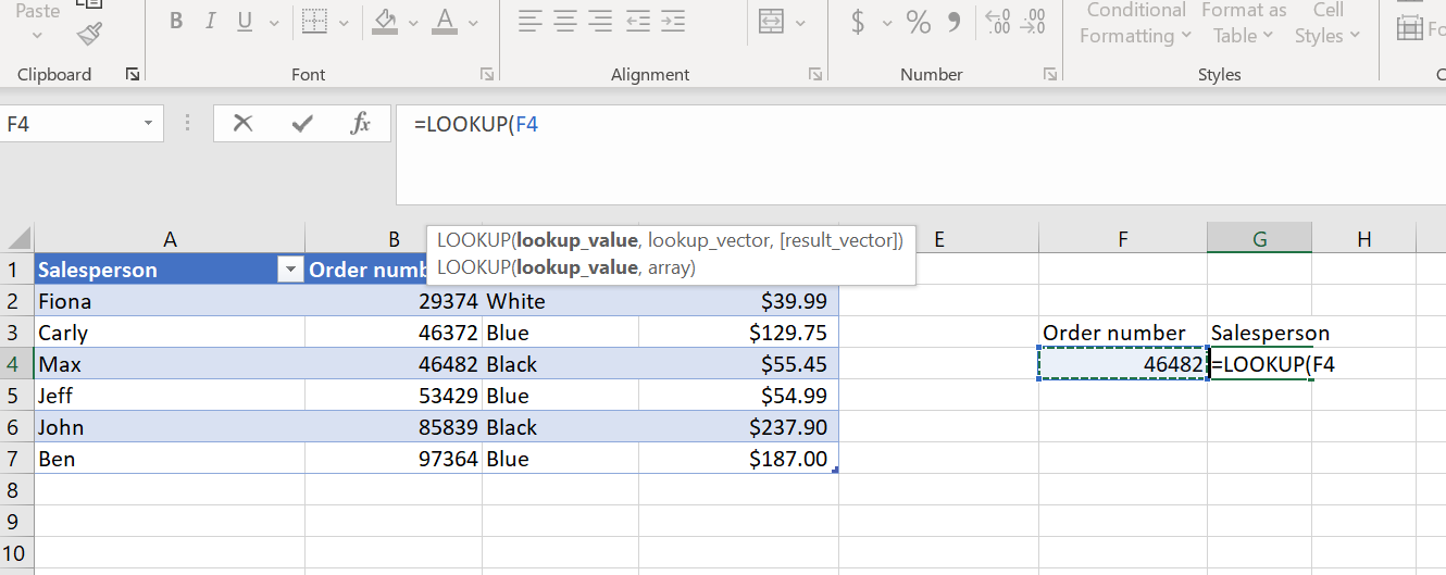 How to use lookup in Excel (and Jotform Tables) Image-4
