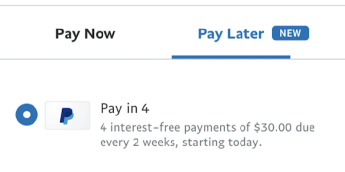 Announcing PayPal’s Pay in 4 integration Image-3
