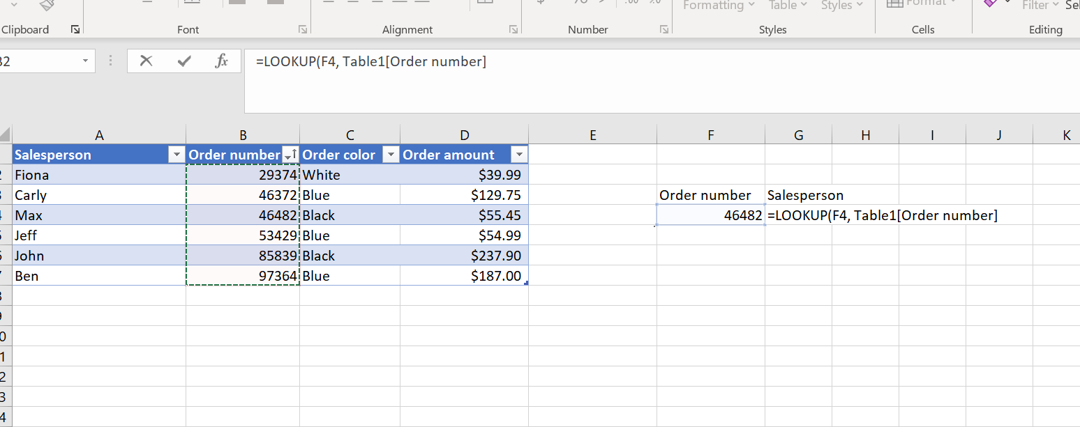 How to use lookup in Excel (and Jotform Tables) Image-5