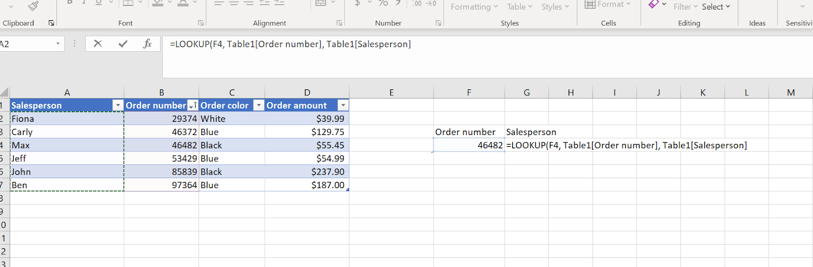 How to use lookup in Excel (and Jotform Tables) Image-6