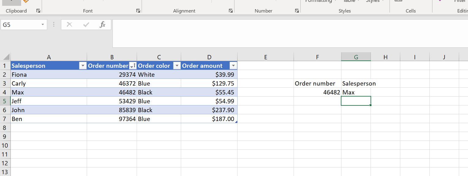 How to use lookup in Excel (and Jotform Tables) Image-7