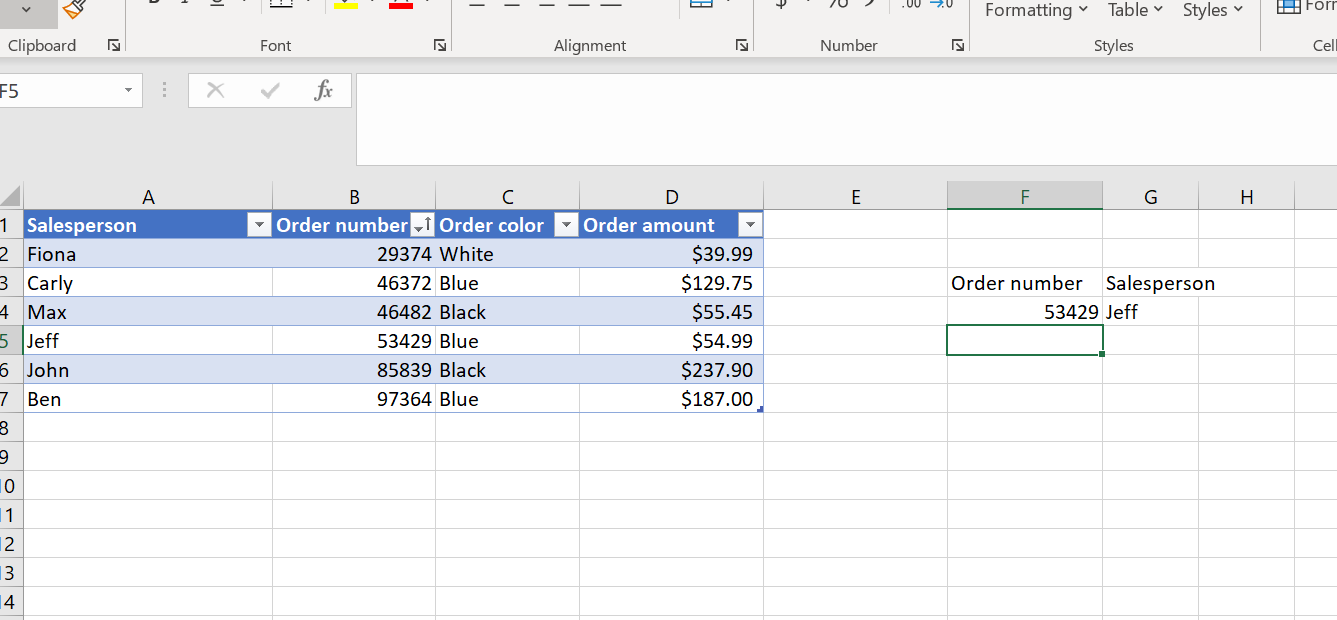 How to use lookup in Excel (and Jotform Tables) Image-8
