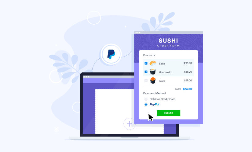 Embed Paypal payment form on your website