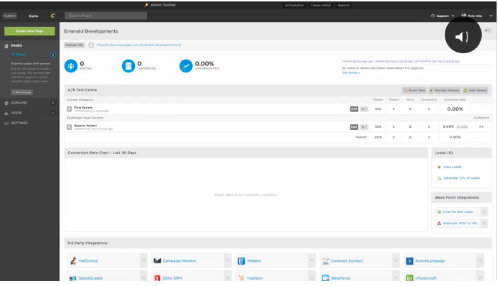Unbounce Dashboard