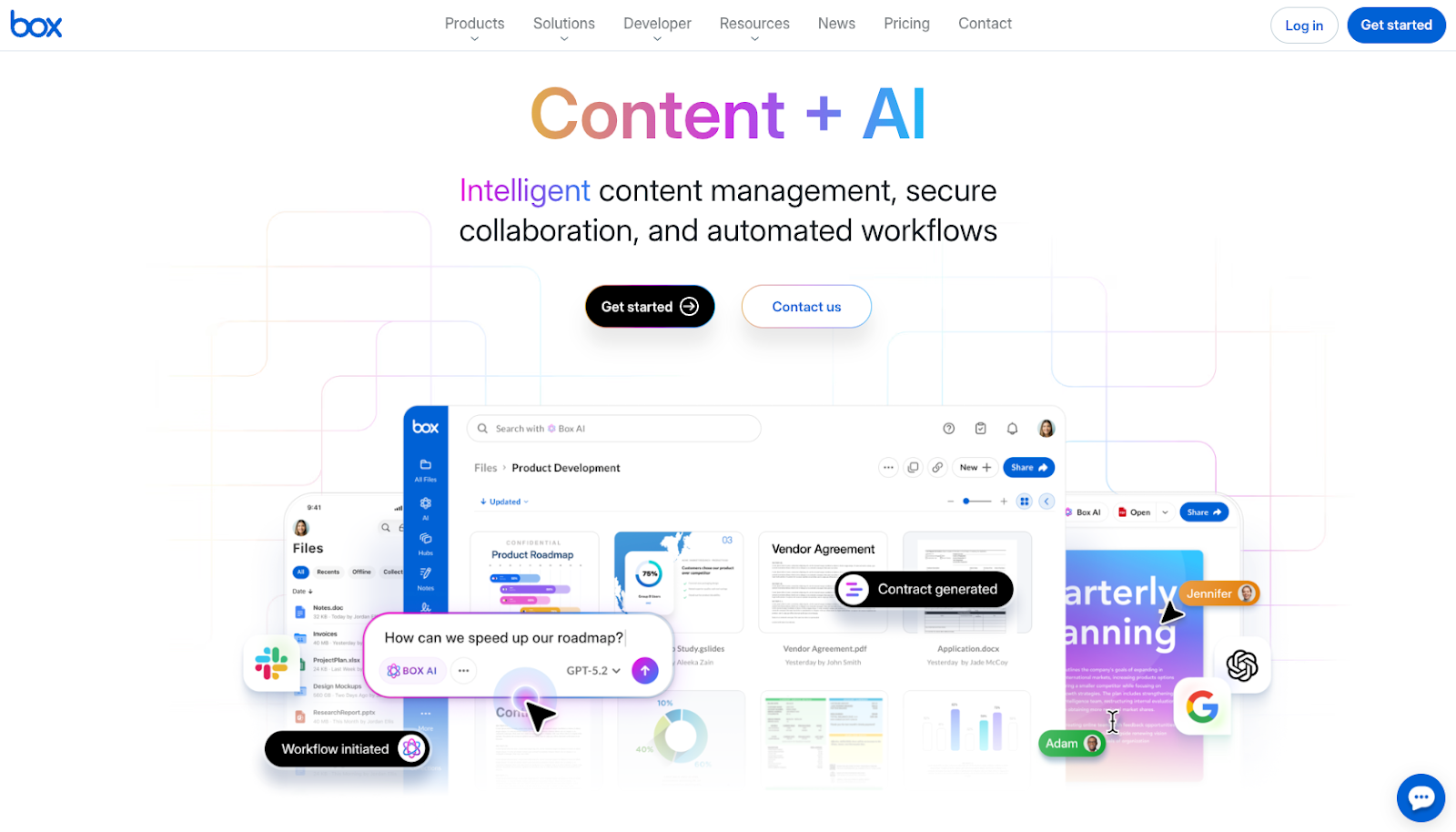 Box Landing Page