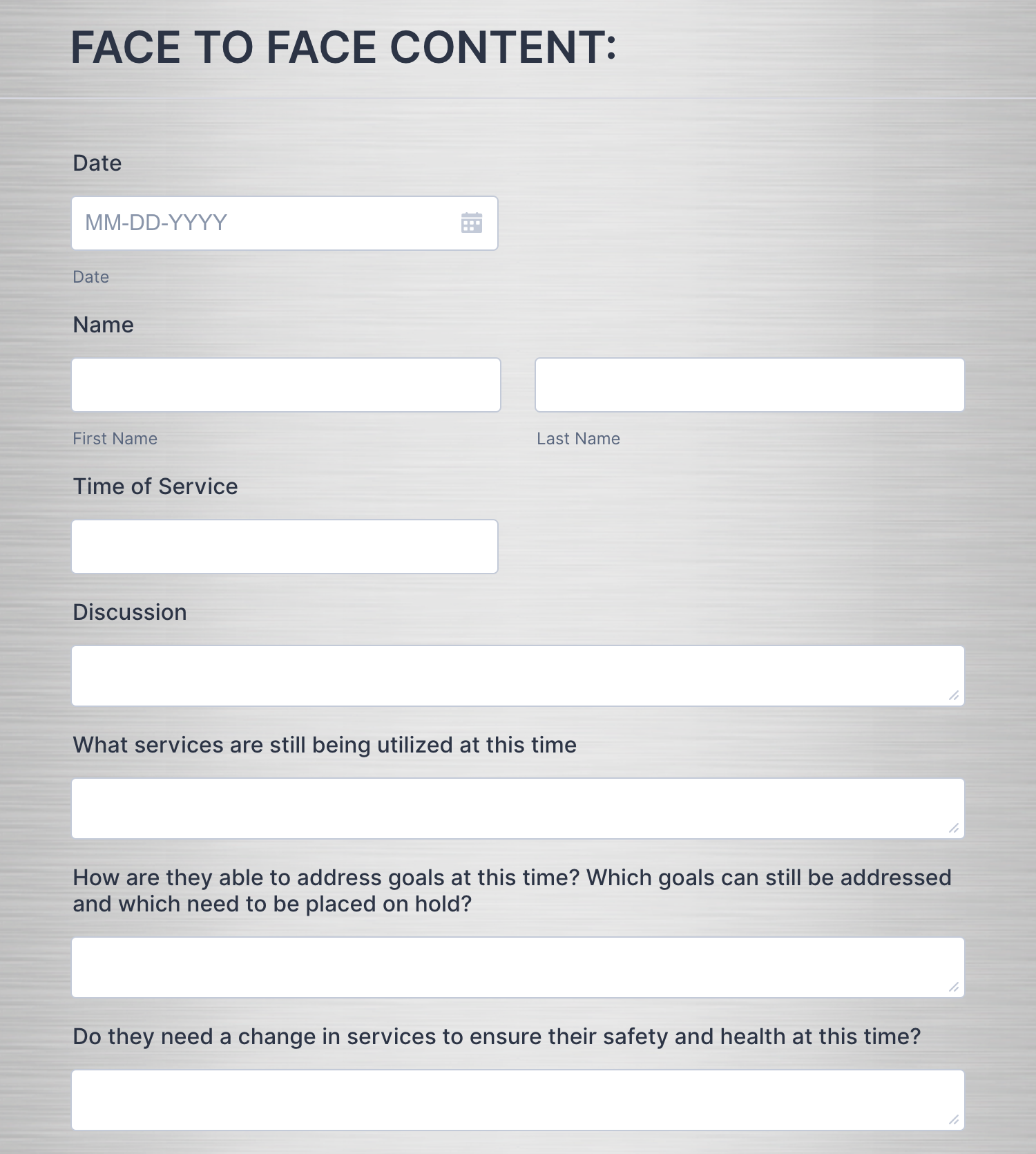 COVID-19 Questionnaire Template