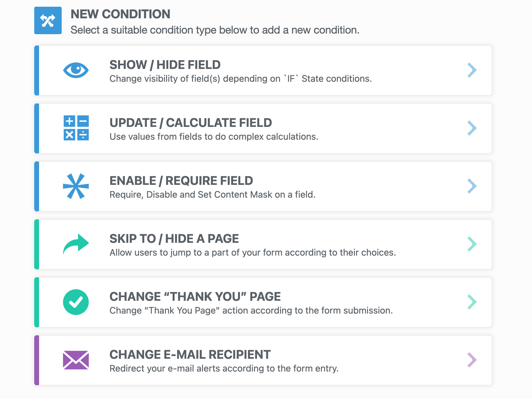 Jotform Conditional Logic