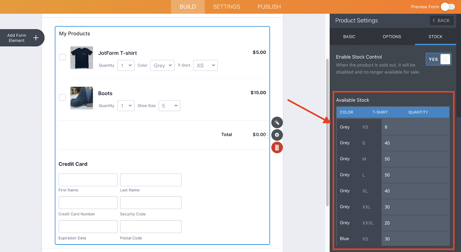 How to hide sold out products via online order forms Image-9
