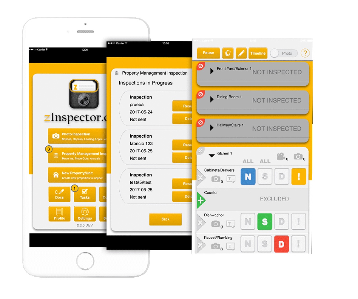 Screenshots from zInspector's interface