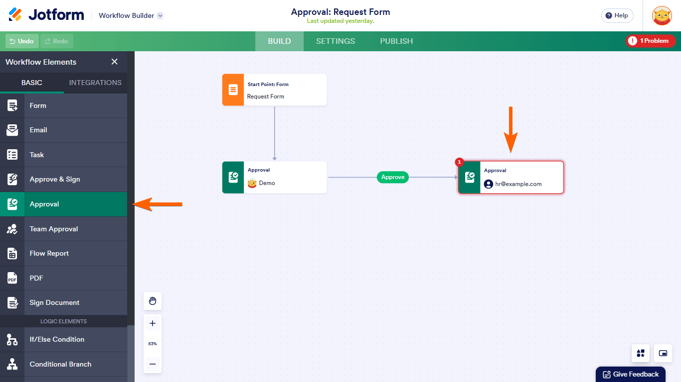 A second Approval in Jotform Workflows