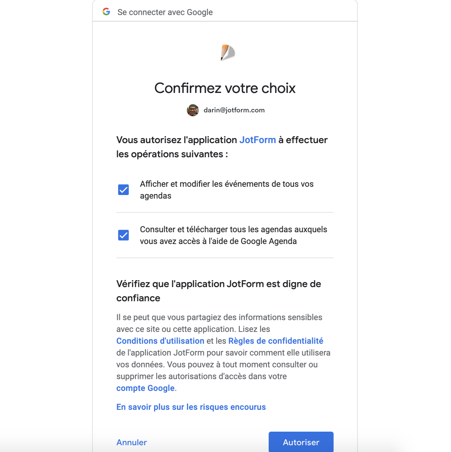 Nouvelle intégration de Google Agenda Image-4