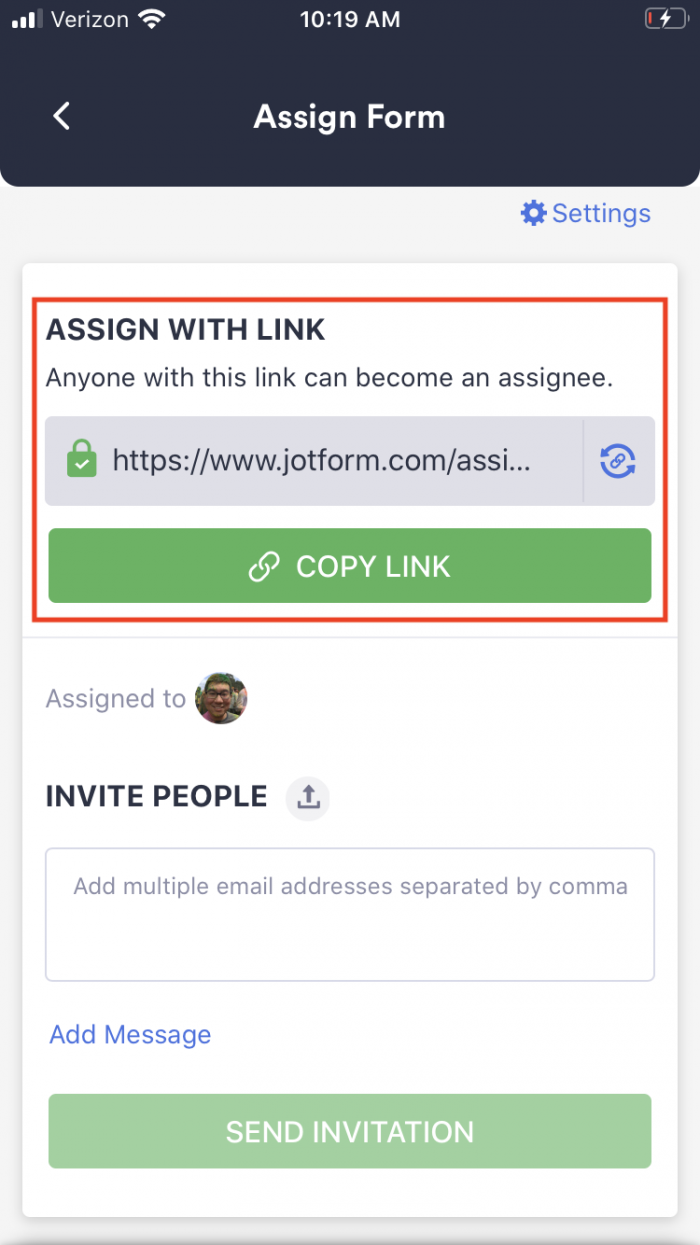 Comment assigner des formulaires dans Jotform pour améliorer le travail collaboratif Image-19