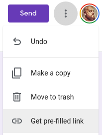 Google Formlar ile prefill form oluşturma Image-1
