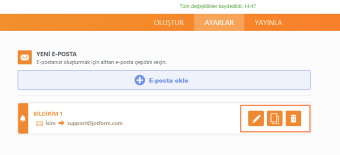 E-posta Bildirimi ve Otomatik Yanıtlayıcı Ayarları Image-2