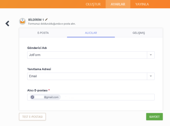 E-posta Bildirimi ve Otomatik Yanıtlayıcı Ayarları Image-5