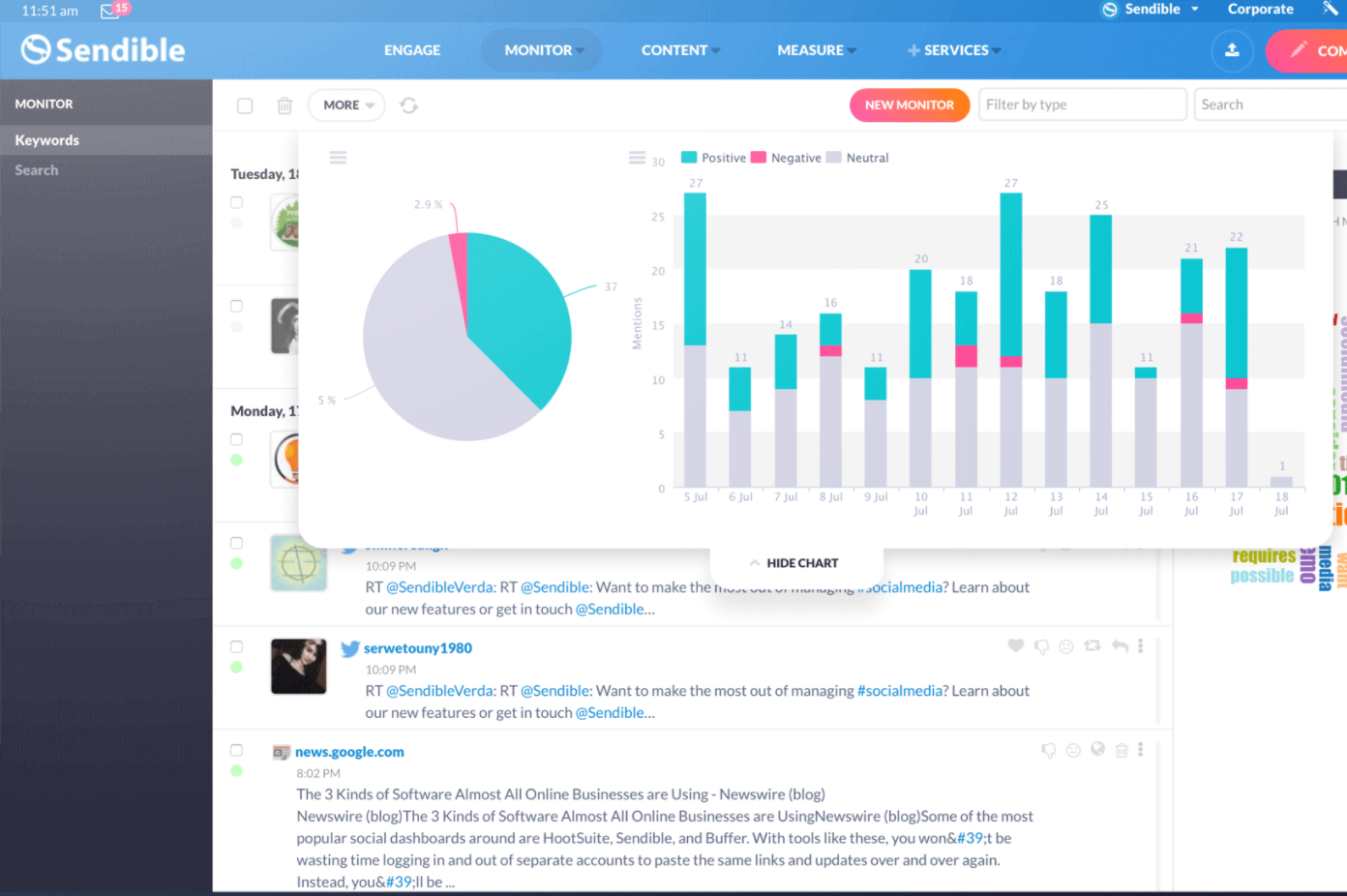 Sendible Dashboard