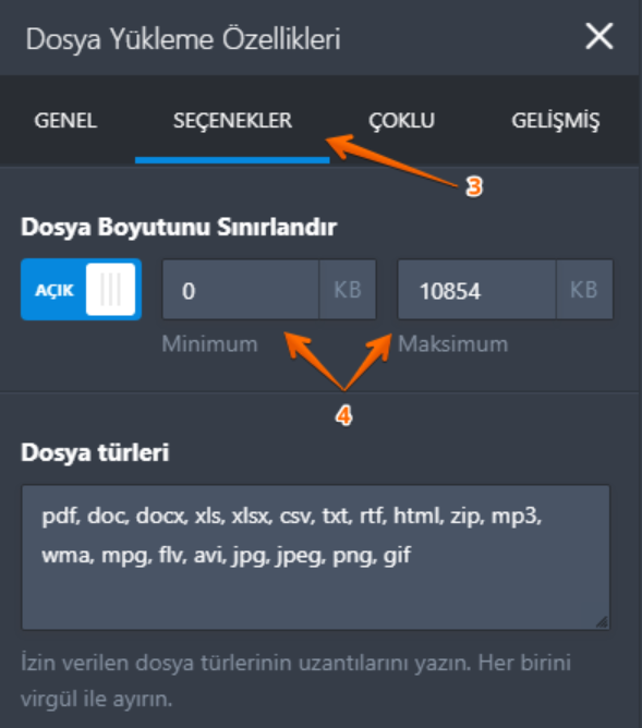 Dosya Yükleme Boyutunun Limitini Değiştirme Image-2