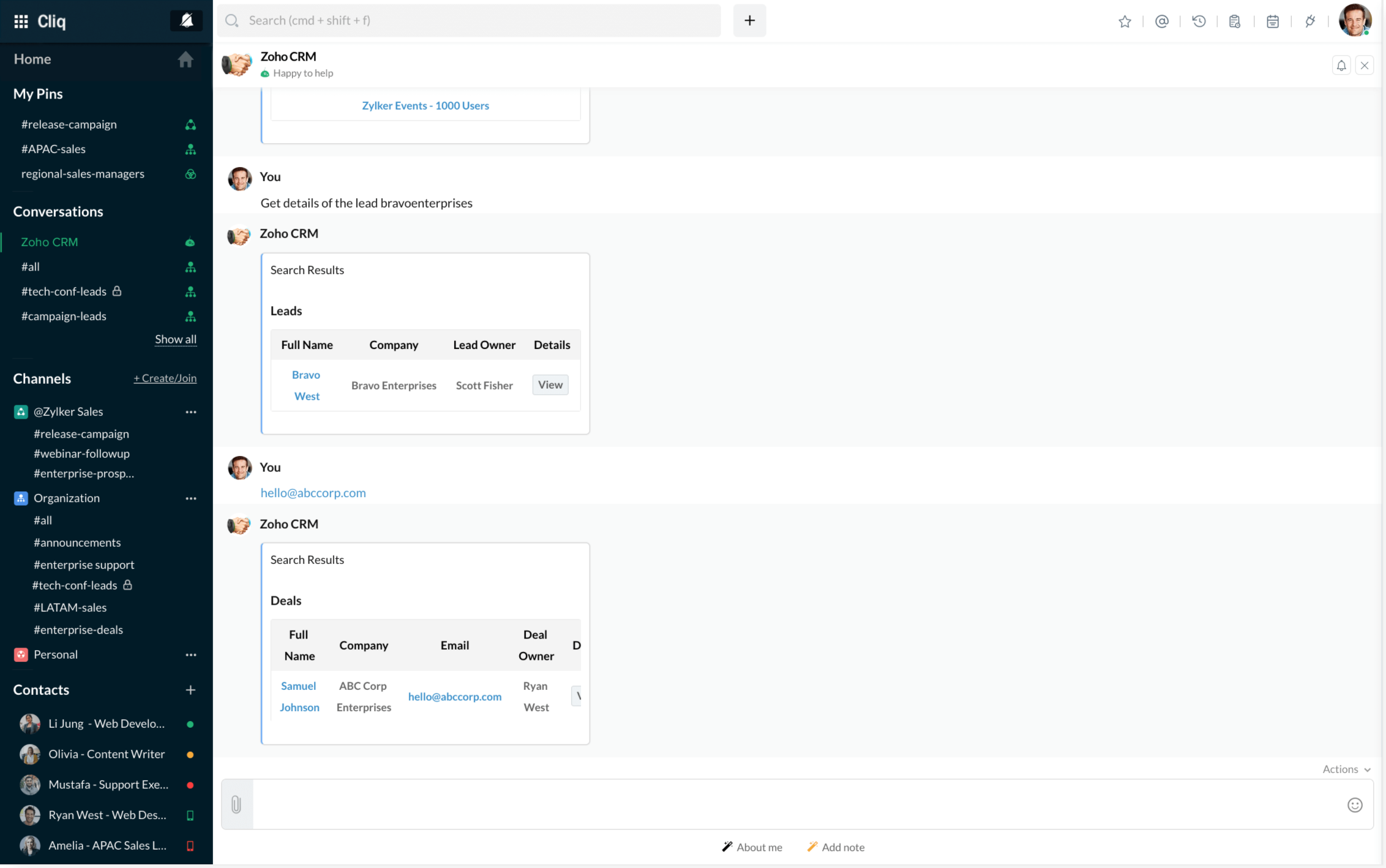 Zoho CRM