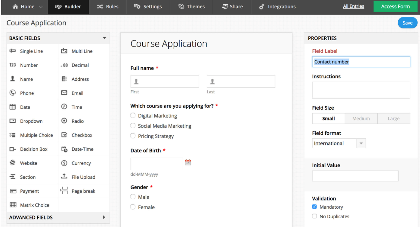 Zoho Forms