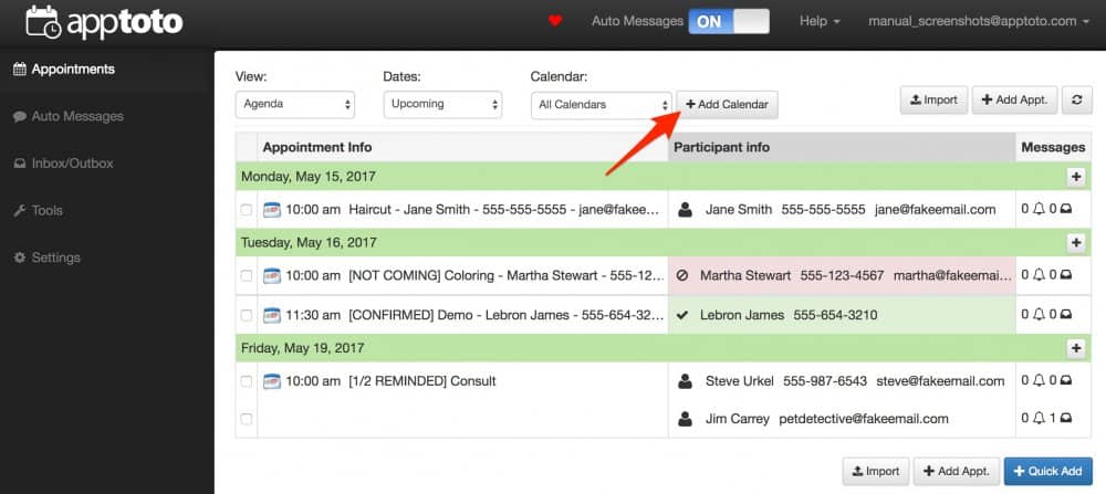 User Interface of Apptoto