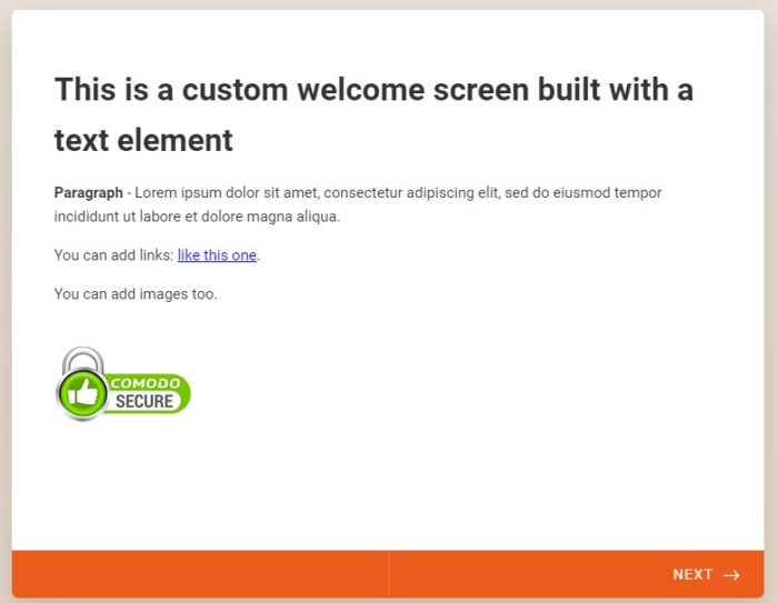 How to create an inviting welcome screen for online forms Image-5