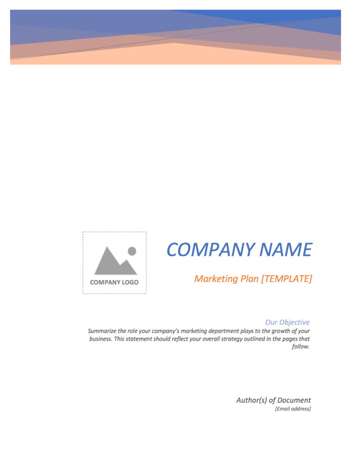 Example: HubSpots marketing plan template