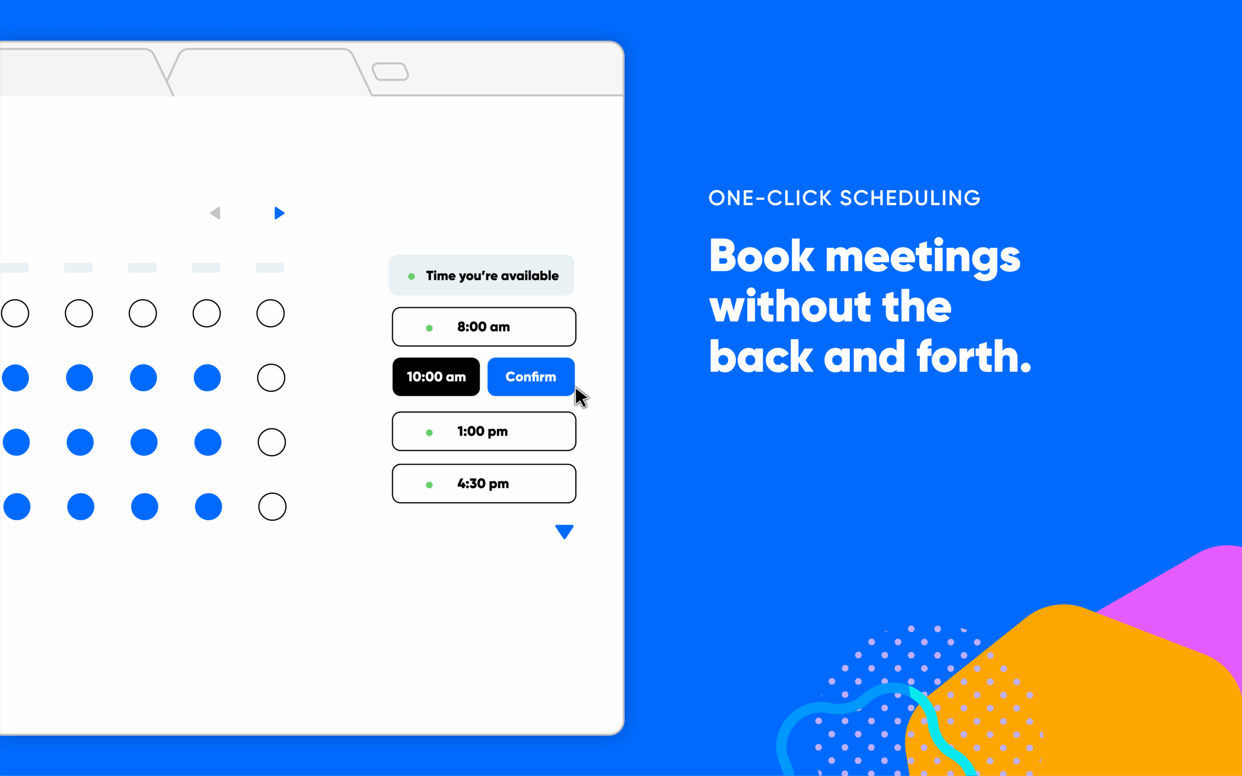 User Interface of Calendly