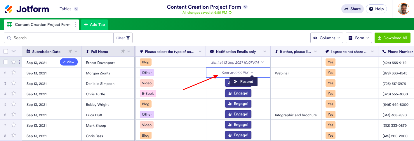 Announcing Jotform Tables Action Buttons Image-10