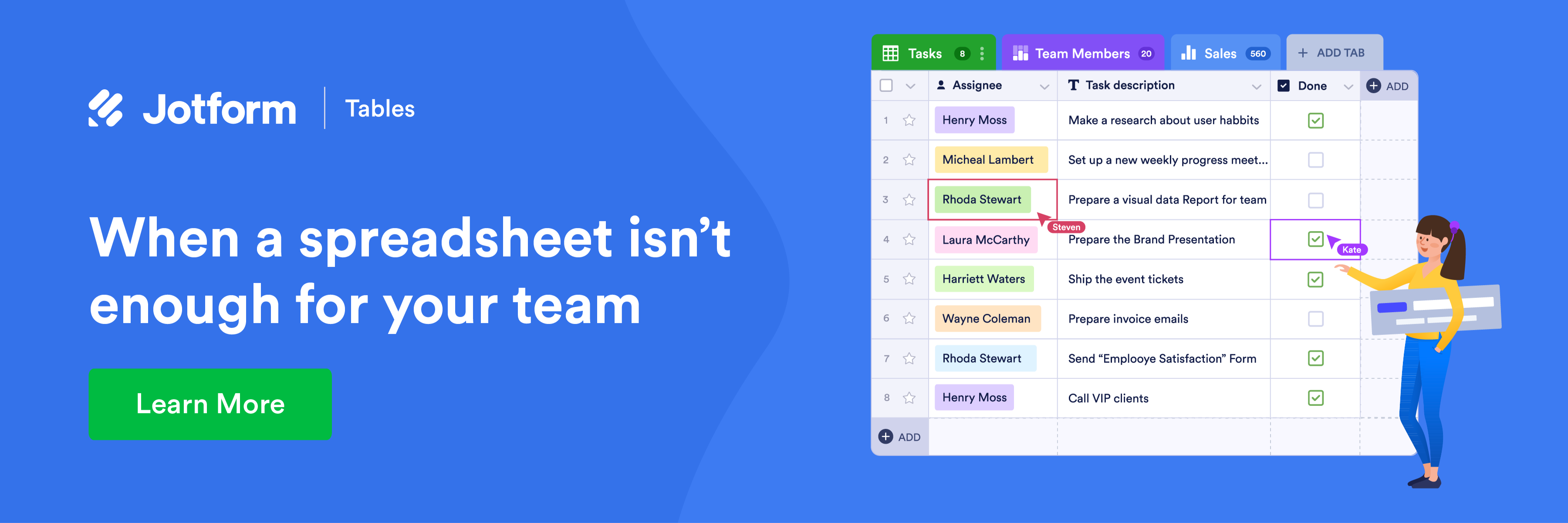 When a spreadsheet isn't enough for your team