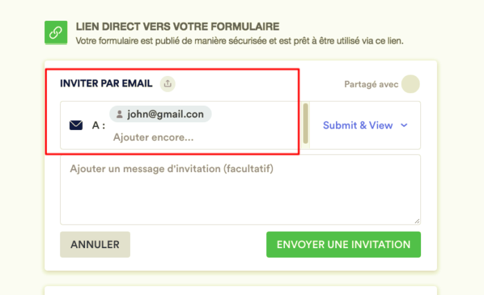 Lien direct vers votre formulaire