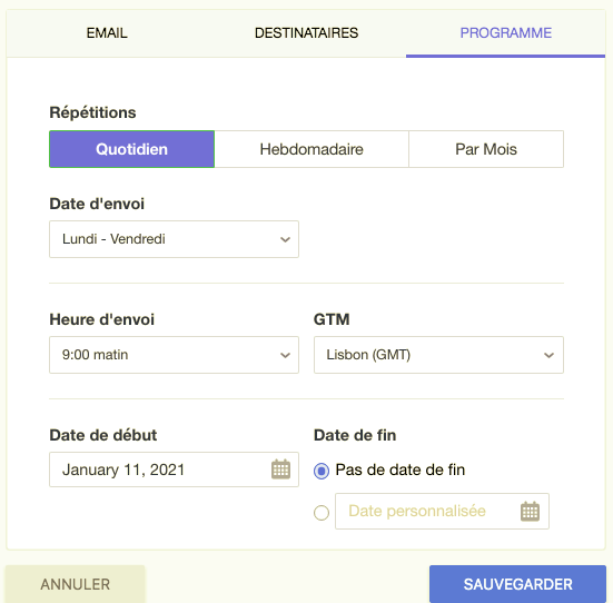 Email programme