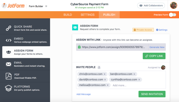 Comment assigner des formulaires dans Jotform pour améliorer le travail collaboratif Image-15
