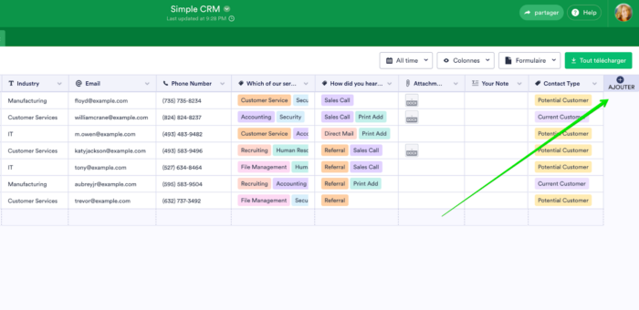 Comment créer un CRM avec les Tableaux Jotform Image-3