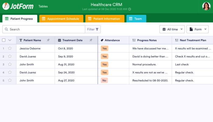 Comment créer un CRM avec les Tableaux Jotform Image-17