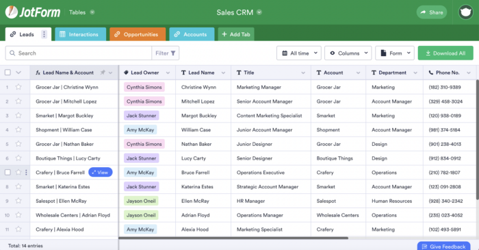 Comment créer un CRM avec les Tableaux Jotform Image-18