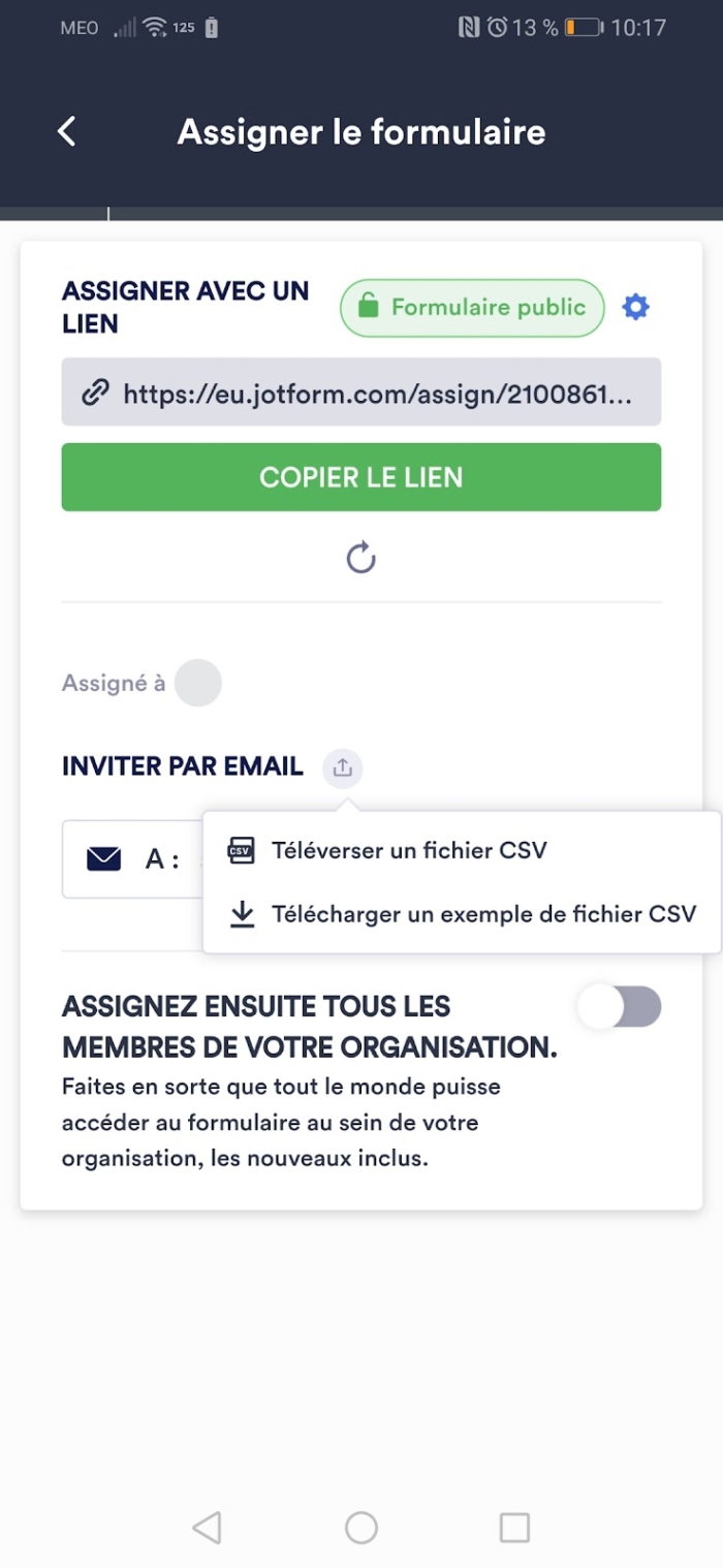 Comment assigner des formulaires dans Jotform pour améliorer le travail collaboratif Image-16